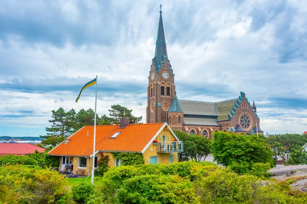 Vista Iglesia Lysekil Suecia — Foto de Stock