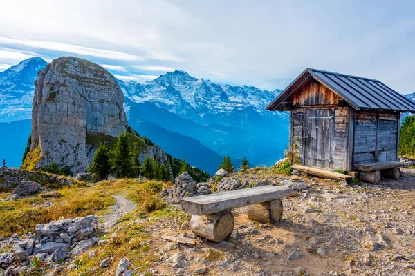 Berghut Schynige Platte Zwitserland — Stockfoto