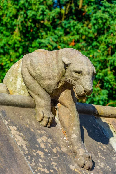 Stock image Animal wall of Bute park at Welsh capital Cardiff, UK.