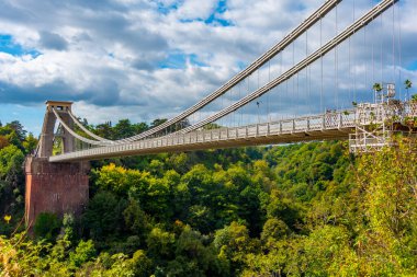 Bristol 'deki Clifton Askı Köprüsü.