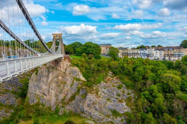 Bristol 'deki Clifton Askı Köprüsü.