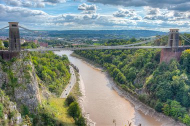 Bristol 'deki Clifton Askı Köprüsü.
