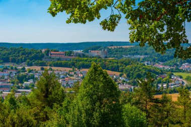 Alman kenti Eichstatt 'taki Willibaldsburg kalesi.