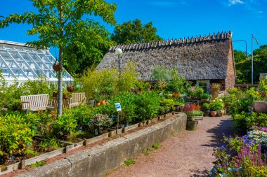 İsveç 'teki Sofiero Sarayı' ndaki bahçeler.