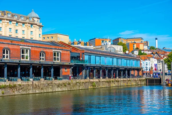 stock image Bordeaux quay at Avon in English town Bristol.