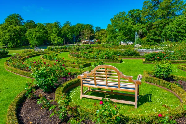 stock image Gardens at Egeskov slot viewed during a sunny day in Denmark.