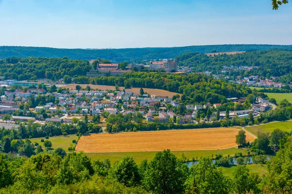 Alman Kenti Eichstatt Taki Willibaldsburg Kalesinin Panorama Manzarası — Stok fotoğraf