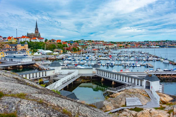 Городской Пейзаж Шведского Города Люсекиль Баней — стоковое фото