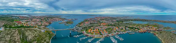 Panoráma Kilátás Svéd Városra Kungshamn — Stock Fotó
