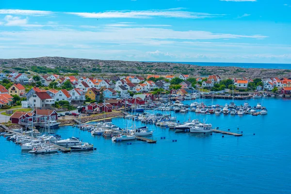 Uitzicht Jachthaven Zweedse Stad Kungshamn — Stockfoto