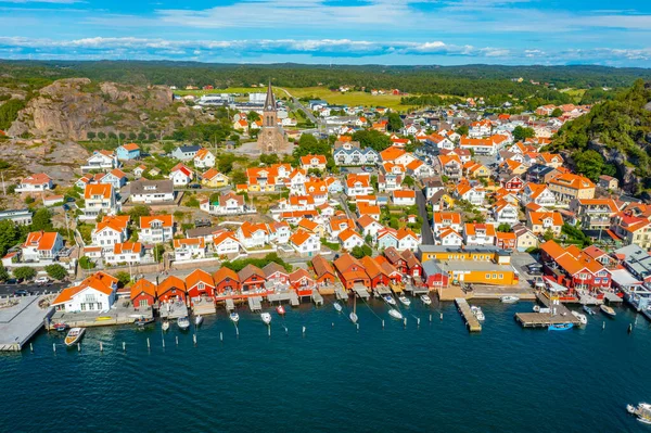 Stock image Panorama view of Swedish town Fjallbacka.