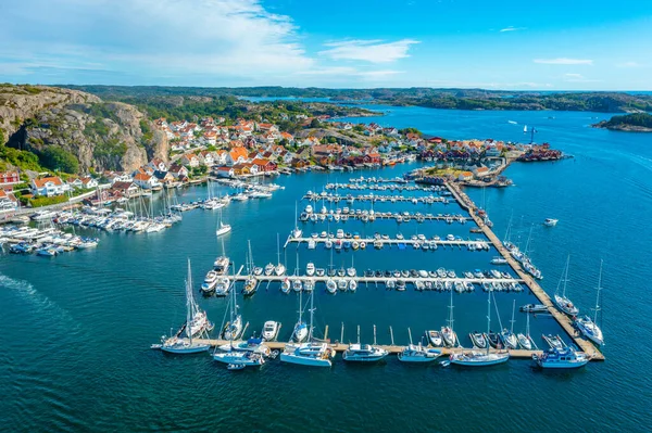 Uitzicht Jachthaven Zweedse Stad Fjallbacka — Stockfoto