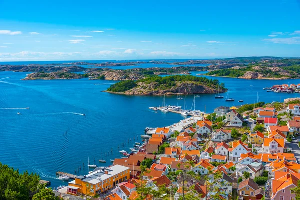 Panorama Szwedzkiego Miasta Fjallbacka — Zdjęcie stockowe