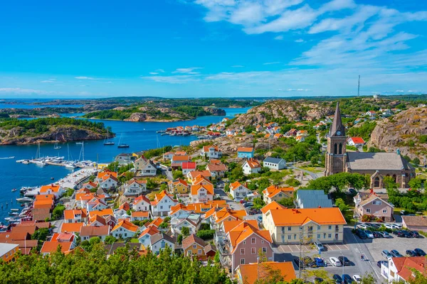 Panorama Szwedzkiego Miasta Fjallbacka — Zdjęcie stockowe