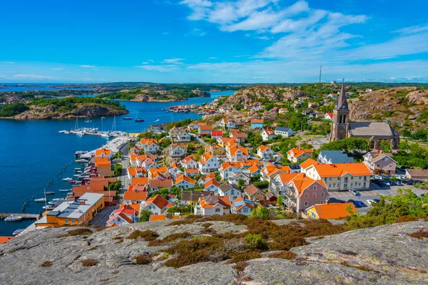Πανόραμα Άποψη Της Σουηδικής Πόλης Fjallbacka — Φωτογραφία Αρχείου