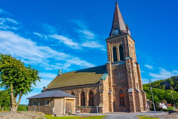 Widok Kościół Fjallbacka Szwecji — Zdjęcie stockowe