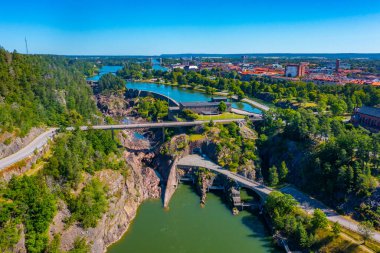 İsveç 'in Trollhattan kentindeki Panorama Santrali.