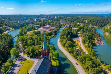 İsveç 'in Trollhattan kentindeki Panorama Santrali.