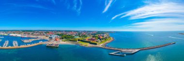 İsveç 'in Varberg kentinin Panorama manzarası.