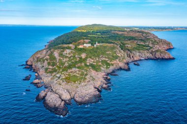 İsveç 'teki Kullaberg yarımadasının havadan görünüşü.