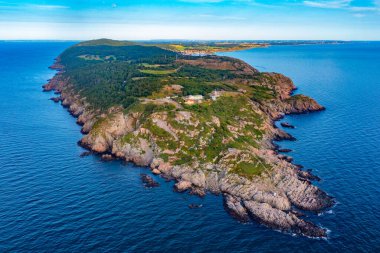 İsveç 'teki Kullaberg yarımadasının havadan görünüşü.