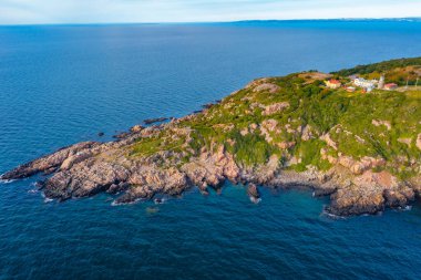 İsveç 'teki Kullaberg yarımadasının havadan görünüşü.