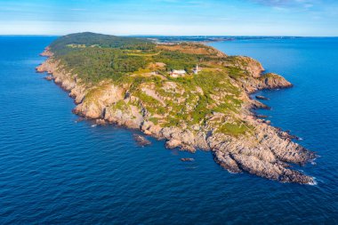 İsveç 'teki Kullaberg yarımadasının havadan görünüşü.