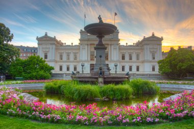 İsveç 'teki Lund Üniversitesi manzarası.