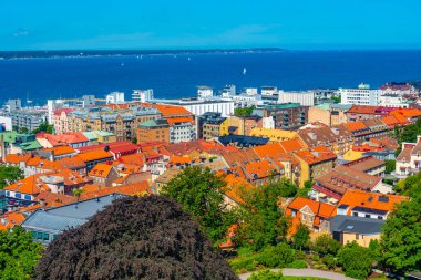 İsveç 'in Helsingborg kentinin Panorama manzarası.