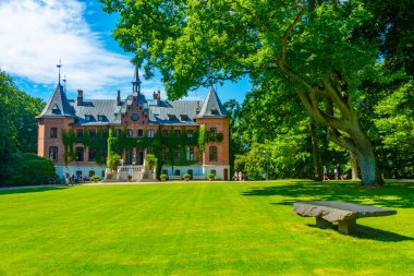 İsveç 'teki Sofiero Sarayı manzarası.