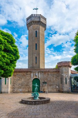 İsveç, Karlskrona 'da bir kule manzarası..