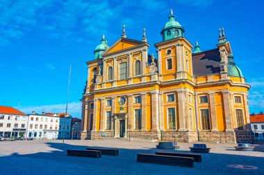 İsveç 'teki Kalmar Katedrali manzarası.
