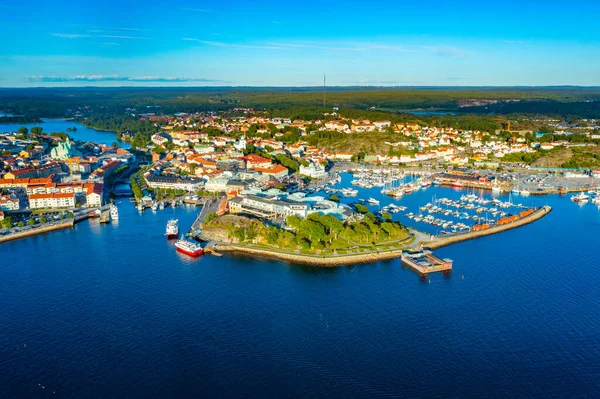 Solnedgång Utsikt Över Stromstad — Stockfoto
