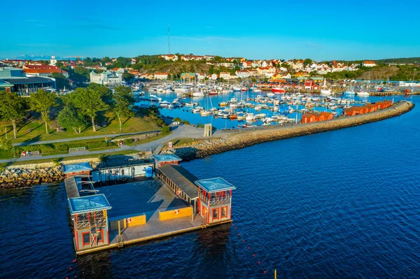 Sunset View Swedish Town Stromstad — Stock Photo, Image