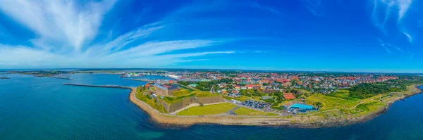 瑞典Varberg要塞的空中景观 — 图库照片