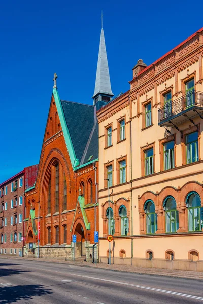 stock image View of Immanuel church in Halmstad, Sweden.