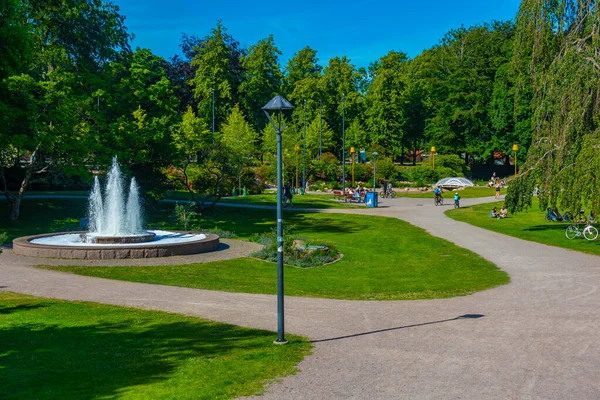 Парк Норре Каттс Шведському Місті Хальмстад — стокове фото
