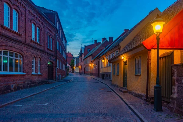Старая Улица Лунде Швеция — стоковое фото