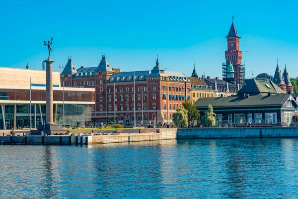 Waterfront Cidade Sueca Helsingborg — Fotografia de Stock