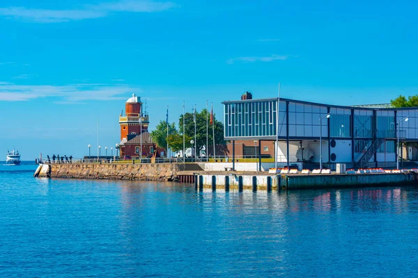 Alter Leuchtturm Der Schwedischen Stadt Helsingborg — Stockfoto