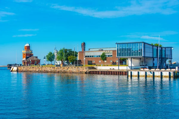 Vecchio Faro Nella Città Svedese Helsingborg — Foto Stock