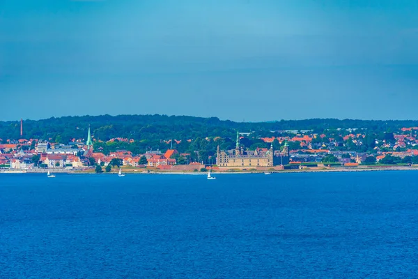 Panorama Sonnenuntergang Blick Auf Die Burg Kronborg Bei Helsingor Dänemark — Stockfoto