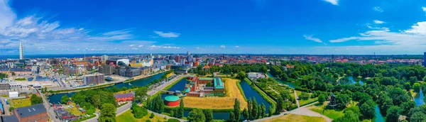 Stock image Panorama view of Malmo castle in Sweden.