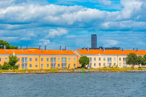 Edificios Portuarios Tradicionales Karlskrona Suecia —  Fotos de Stock