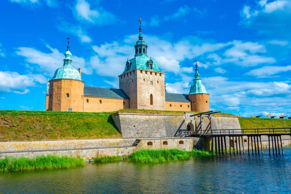 Kilátás Kalmar Kastély Svédországban — Stock Fotó
