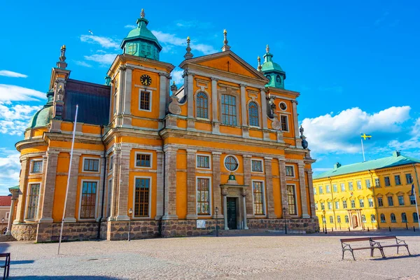 stock image View of Kalmar cathedral in Sweden.