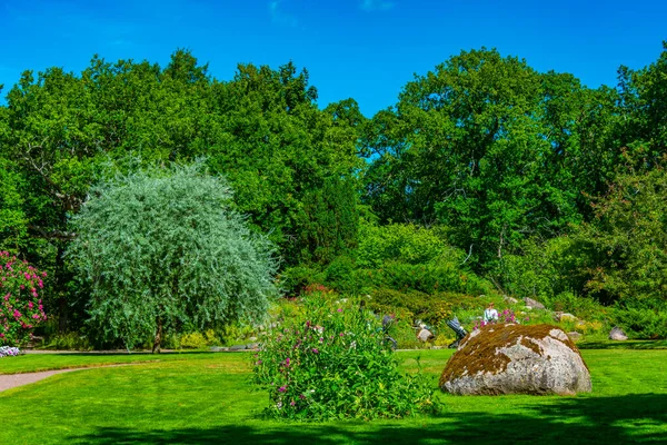 stock image Gardens at Solliden palace in Sweden.