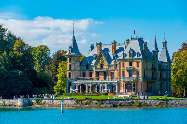 Палац Шадау Озері Тунерсі Швейцарія — стокове фото