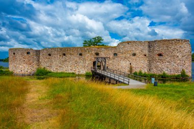 Kronoberg Castle harabe Vaxjo İsveç'te yakınındaki.