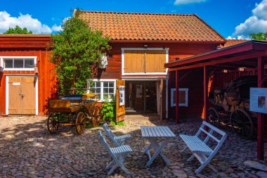 İsveç 'in Eksjo kentindeki müze manzarası.